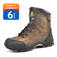 Safetoe Cow Leather Waterproof Steel Toe Safety Shoes H-9437